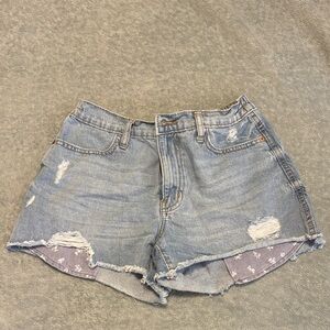 Denim Distressed Women Shorts